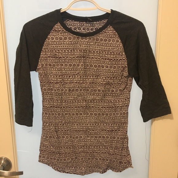 Zumiez Patterned Baseball Tee - Picture 1 of 2